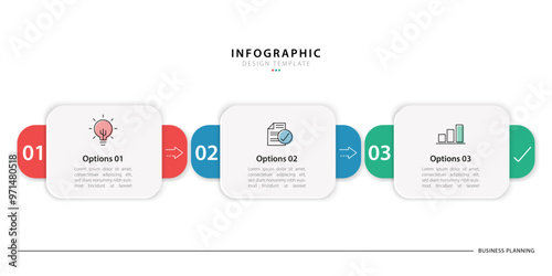 Infographic template 3 Step timeline journey isolated background, Data visualization flat simple design. presentation graph. Business timeline creator 3 options, vector illustration.