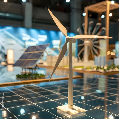 Renewable Energy Festival with Interactive Exhibits on Solar Wind and Hydro Power photo