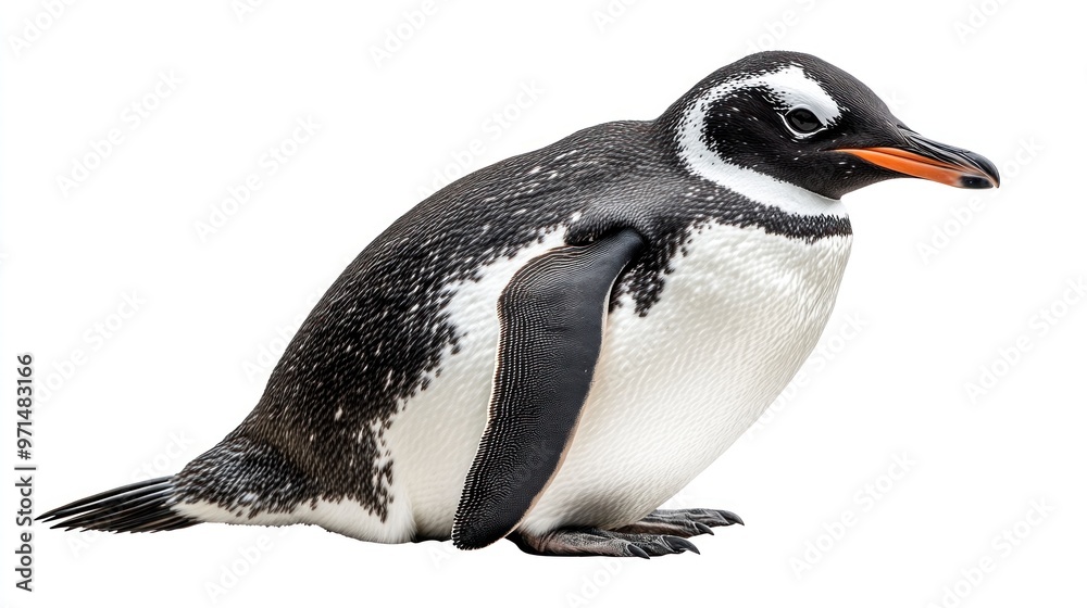 Naklejka premium A Close-up of a Gentoo Penguin