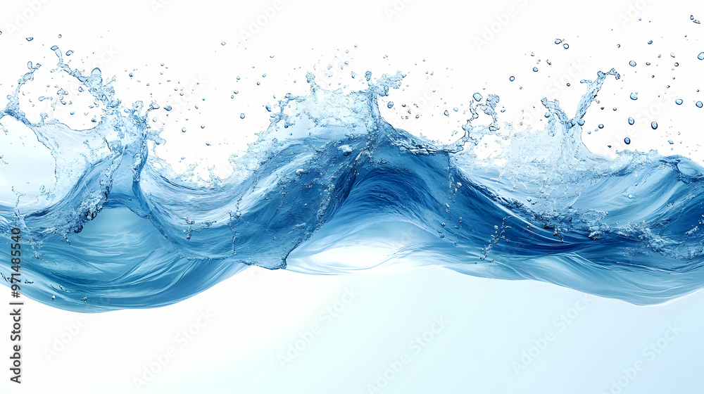 A dynamic splash of blue water, showcasing movement and fluidity. A dynamic splash of blue water, showcasing movement and fluidity.