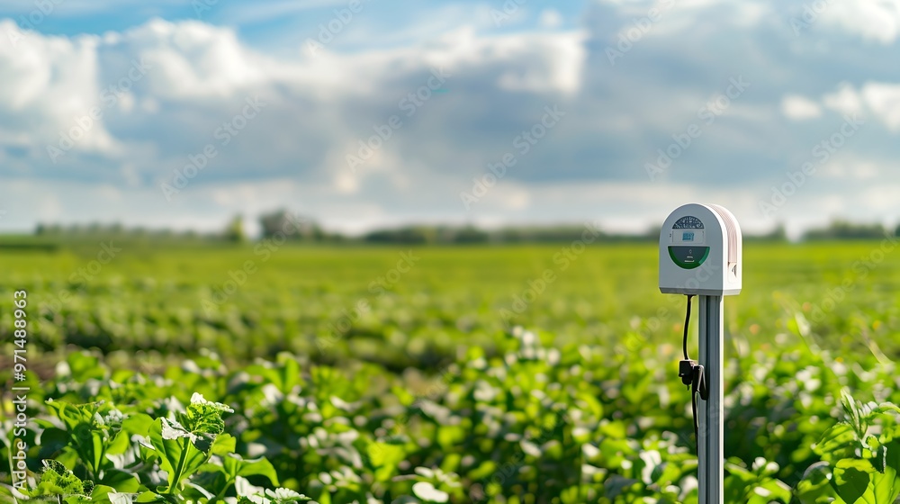 Smart Weather Station in Field Collecting Data for Optimized Farming Practices Smart Weather Station in Field Collecting Data for Optimized Farming Practices