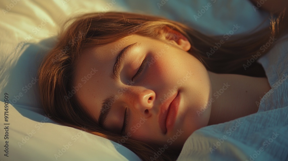 Girl sleeping in bed Girl sleeping in bed