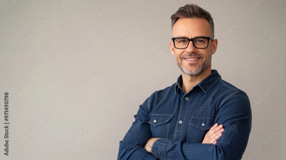 Obraz premium The Smiling Confident Man