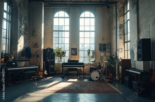 Music Studio with Natural Light photo