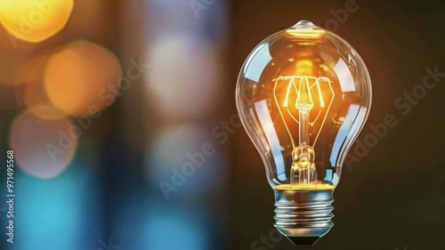 light bulb on a dark background