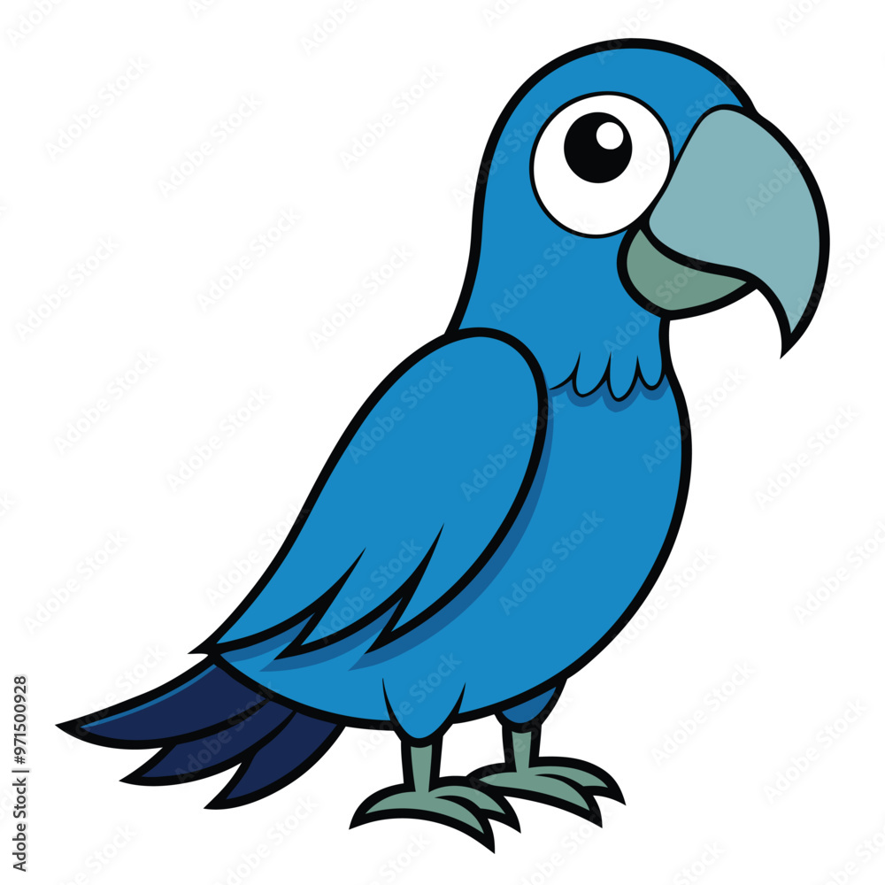 Parrot Cartoon Vector Image png illustration on white background , Vector Design