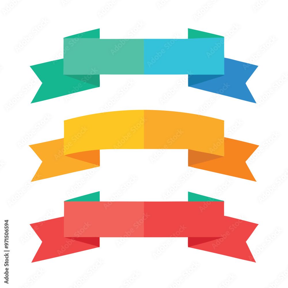 Ribbon Banner Design Vector Set Illustraion png icon on white background Ribbon Banner Design Vector Set Illustraion png icon on white background