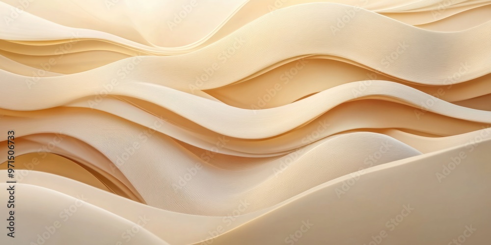Obraz premium Wavy Wall Material Close Up