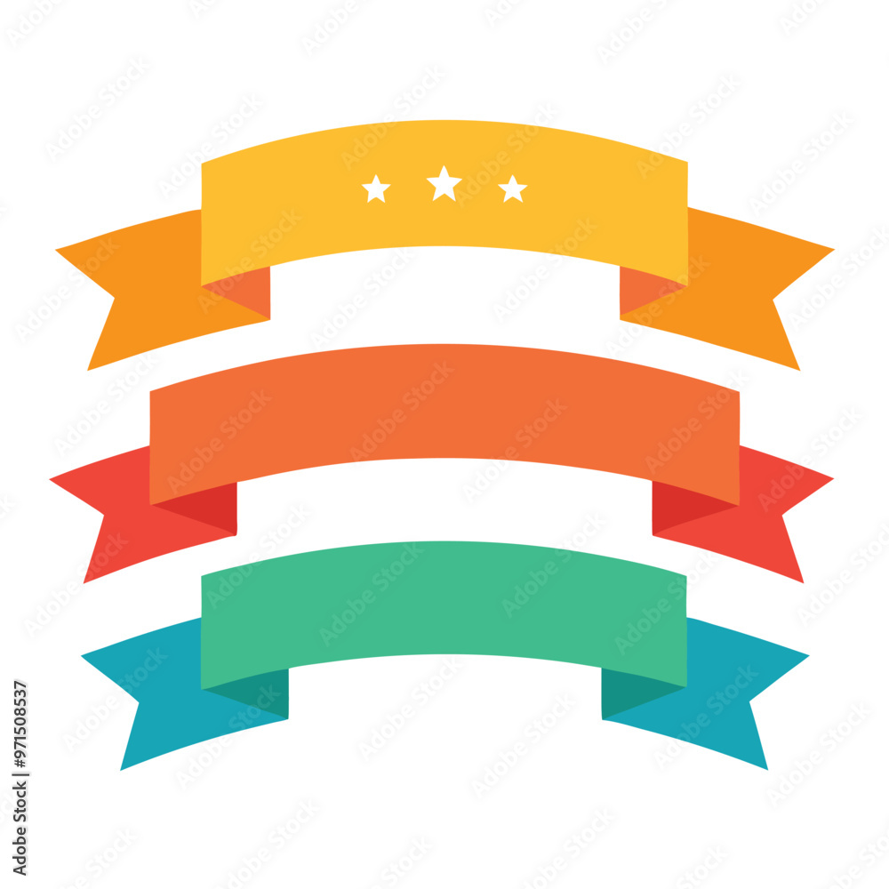 Ribbon Banner Design Vector Set Illustraion png icon on white background Ribbon Banner Design Vector Set Illustraion png icon on white background