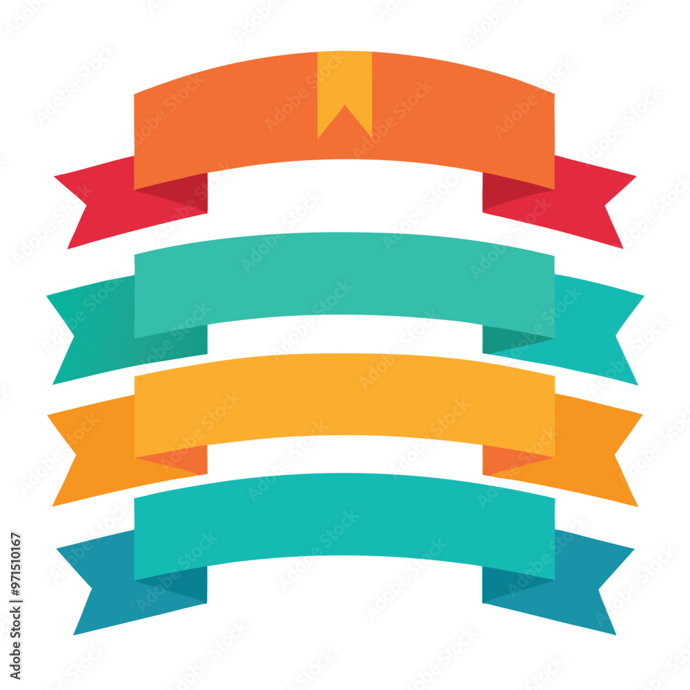 Ribbon Banner Design Vector Set Illustraion png icon on white background Ribbon Banner Design Vector Set Illustraion png icon on white background