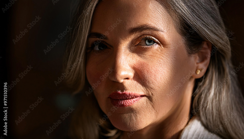 Portrait with Dramatic Lighting and Textures Portrait with Dramatic Lighting and Textures