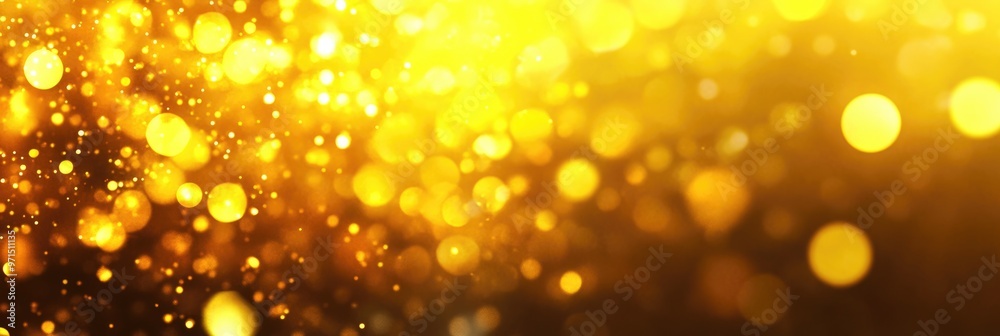 Golden Glow: Abstract Festive Bokeh Background Design with Soft Yellow Hues Golden Glow: Abstract Festive Bokeh Background Design with Soft Yellow Hues