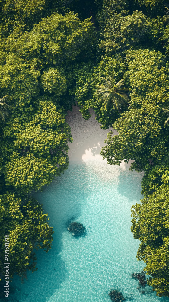 tropical island with palm trees tropical island with palm trees
