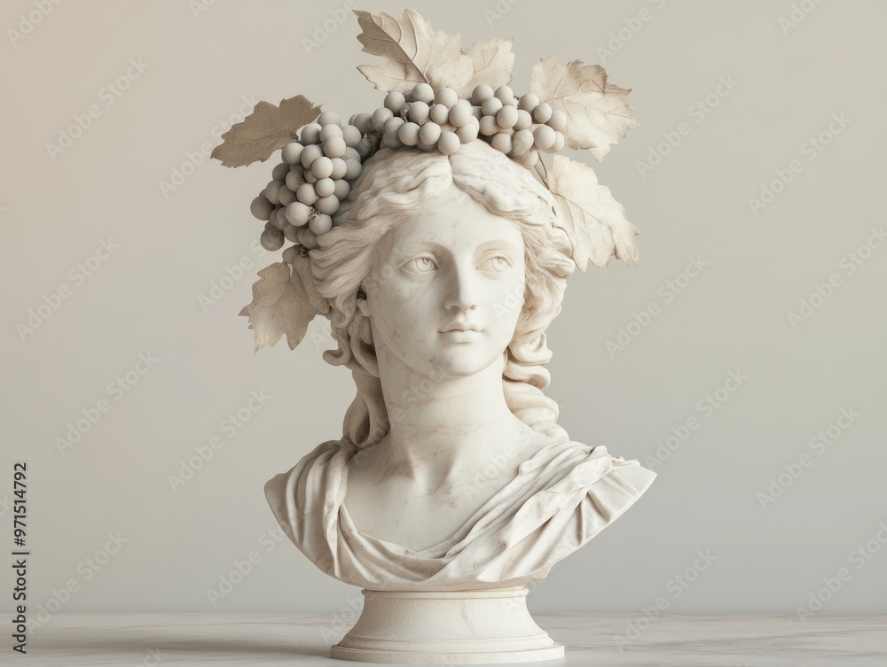 Obraz premium Woman with grapes