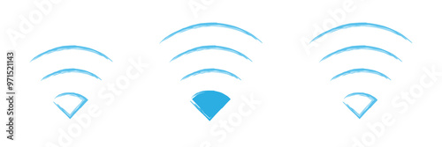 Wi Fi icon vector set. wireless illustration sign collection. Eps 10.