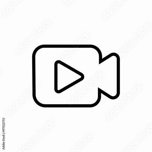 film movie video icon sign vector