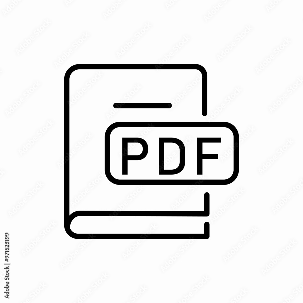pdf file format icon sign vector