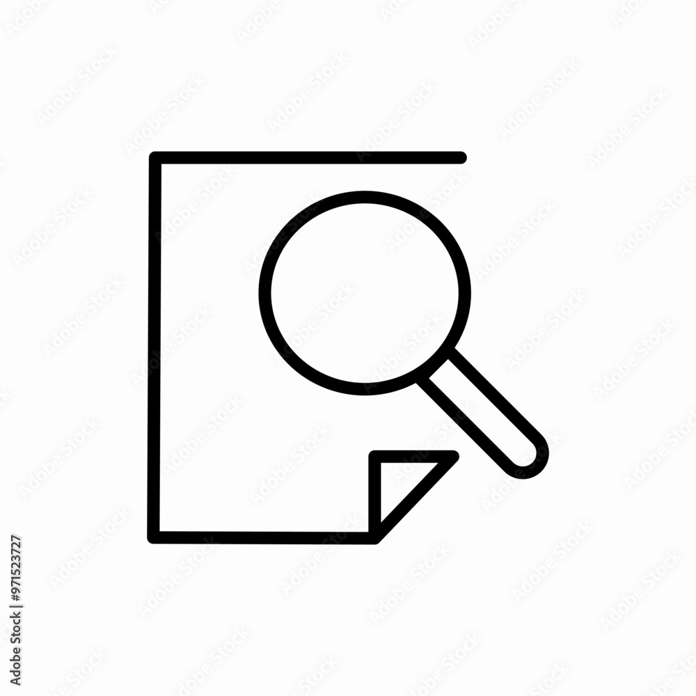 search file analysis icon sign search file analysis icon sign