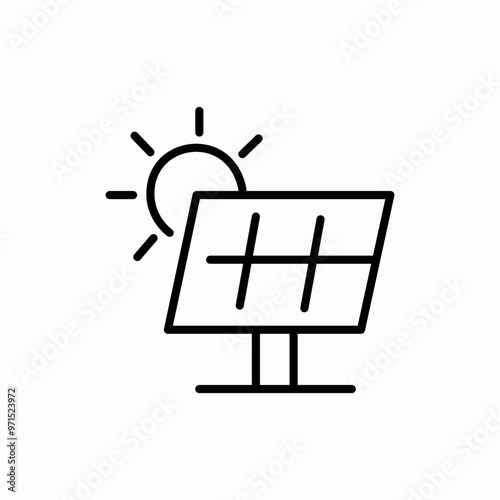 solar energy panel icon vector