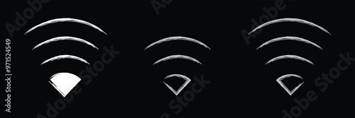 wi-fe icons set and stock vector illustration. wifi symbol. wifeless simple icons vector. Eps 10.