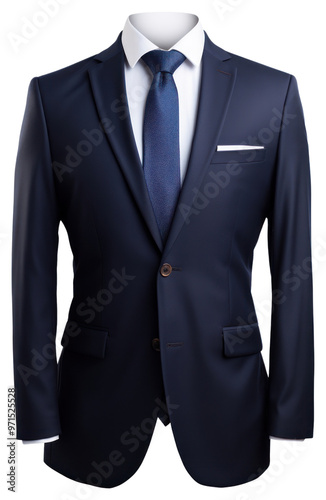 PNG Elegant navy blue business suit