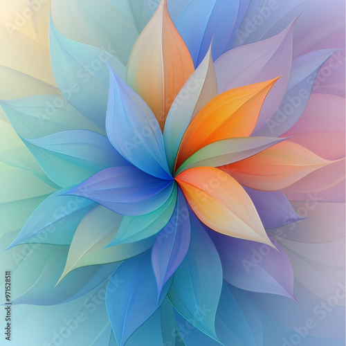 abstract background with flower