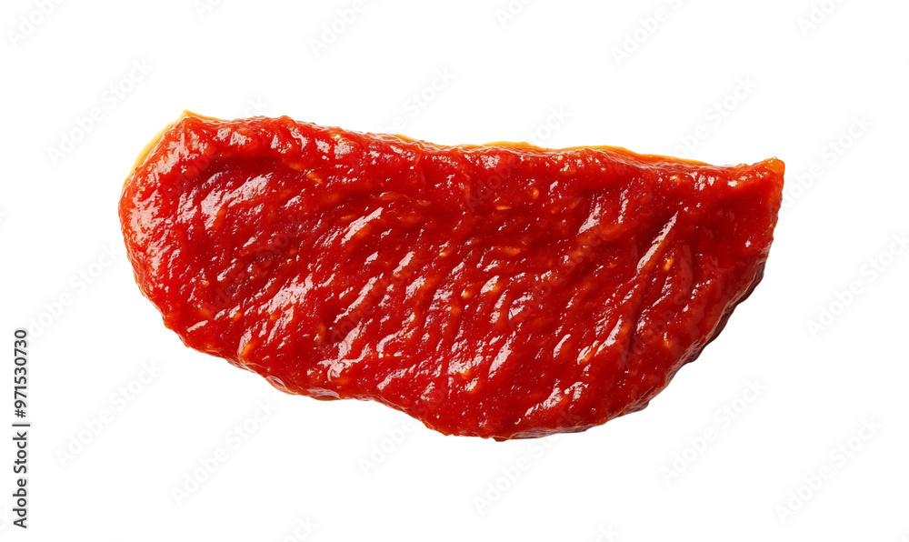 A dollop ketchup in isolated on a transparent background A dollop ketchup in isolated on a transparent background