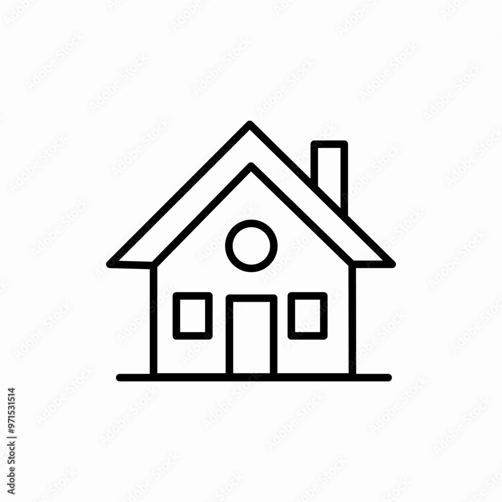 house real estate property icon sign vector house real estate property icon sign vector