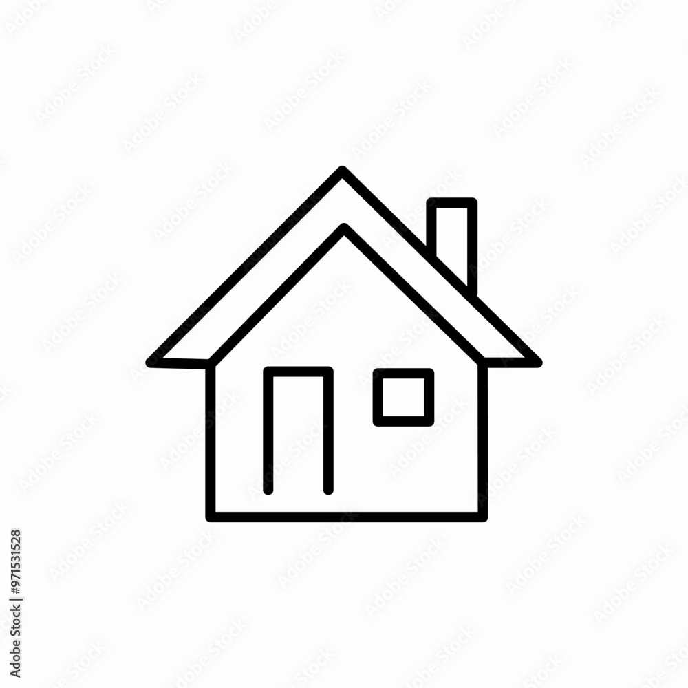 house real estate property icon sign vector house real estate property icon sign vector