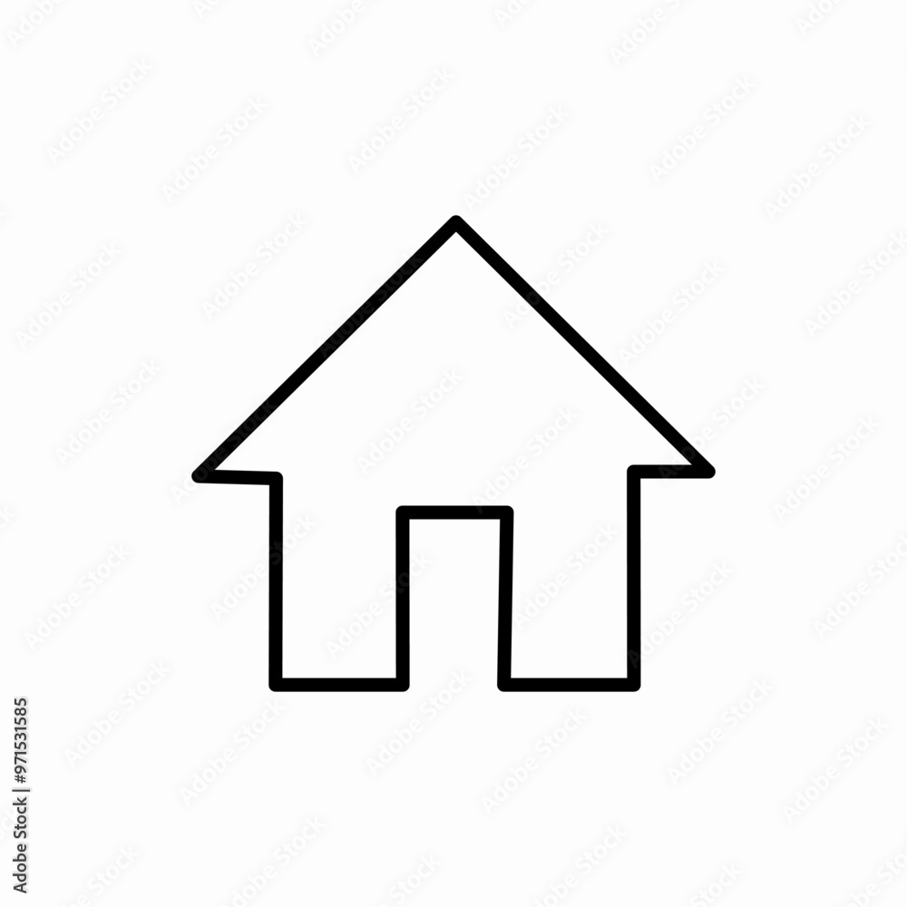 house real estate property icon sign vector house real estate property icon sign vector