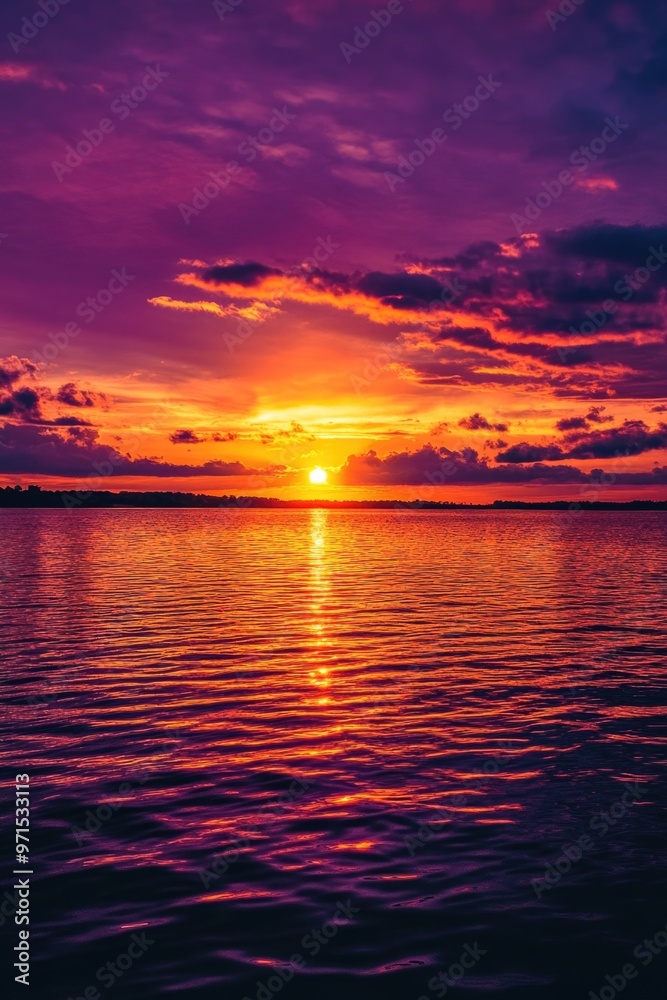 Obraz premium Sunset Over Water