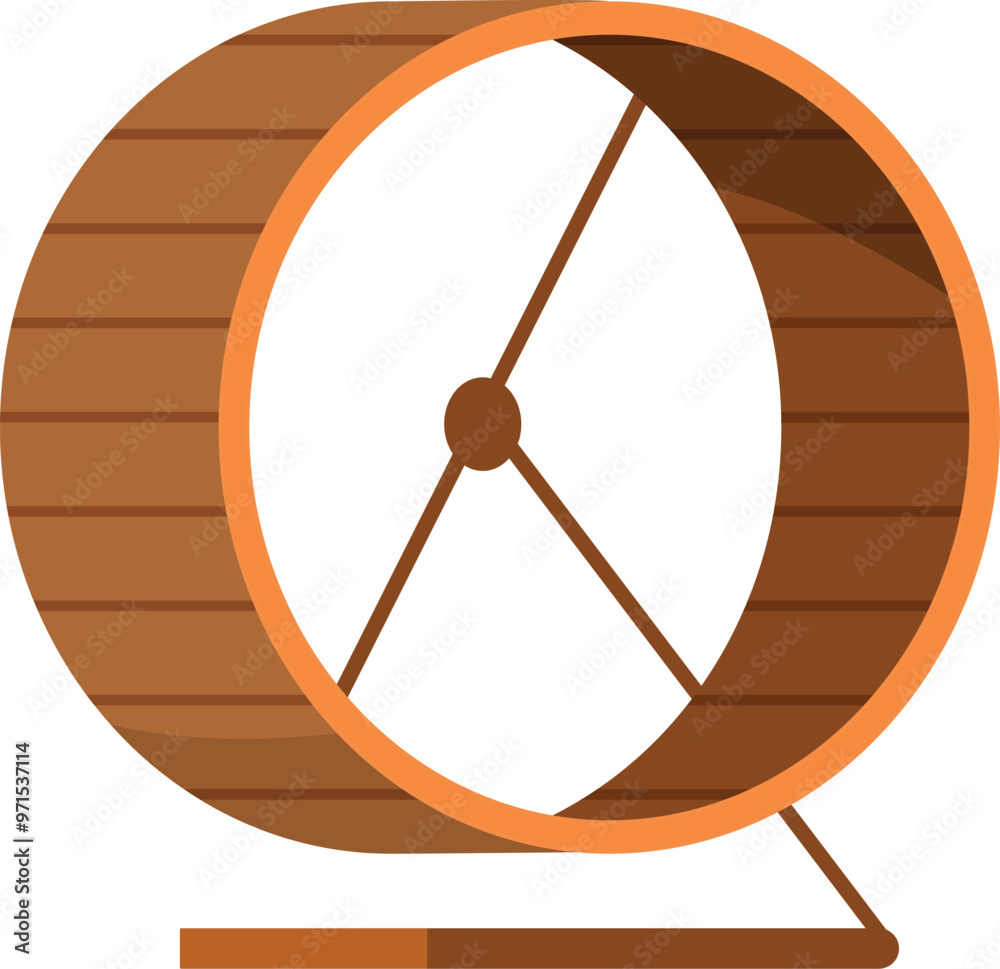 Φωτογραφία This wooden hamster wheel is designed to provide hours of enriching playtime for