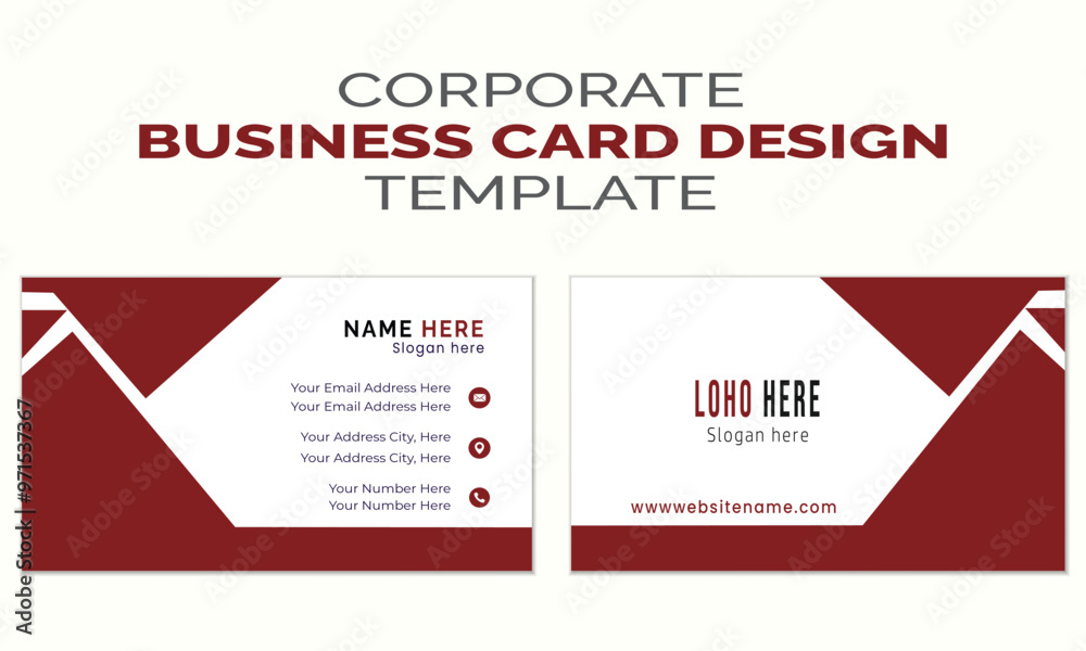 Creative modern minimal name card and business card template design Creative modern minimal name card and business card template design