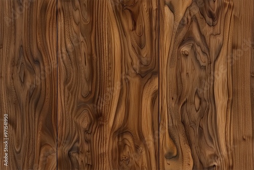 Wallpaper Mural Textured walnut wooden surface with rich brown tones and intricate grain patterns. Torontodigital.ca