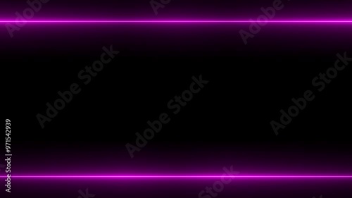 Purple Neon Lights on Black Background photo