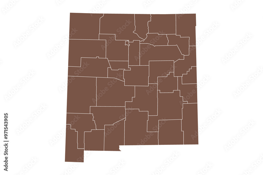 New Mexico administrative map. counties map of New Mexico, blank Map, empty map of New Mexico New Mexico administrative map. counties map of New Mexico, blank Map, empty map of New Mexico