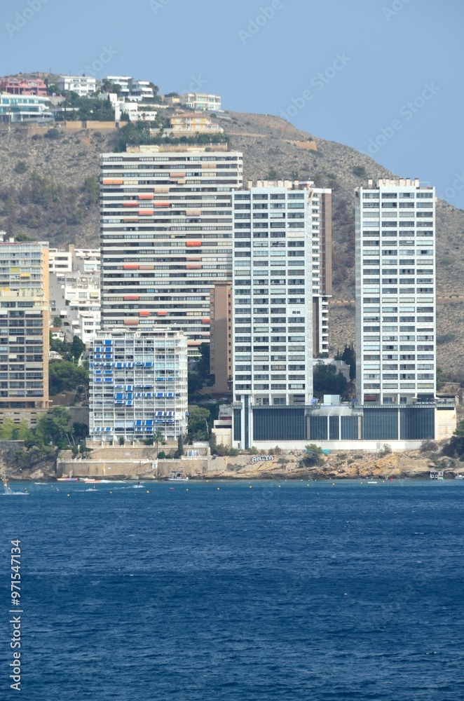 Φωτογραφία Playa y rascacielos en Benidorm, Costa Blanca, provincia de Alicante, Comunidad Valenciana, España