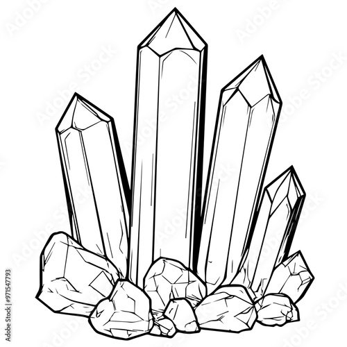 Crystals Vector