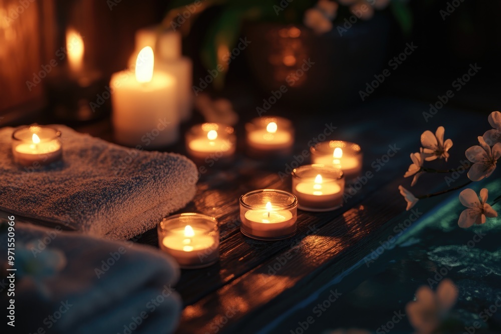 Candles on a table Candles on a table