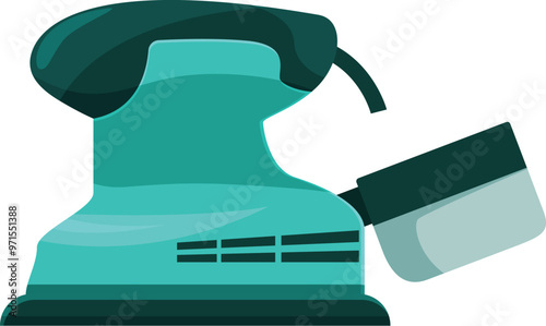 Electric sander with a dust collector is ideal for sanding wood, metal, and other materials