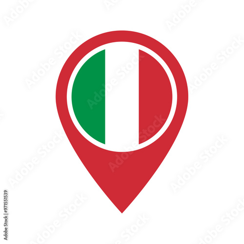 Free Download Italy flag location icon - GFXLoad