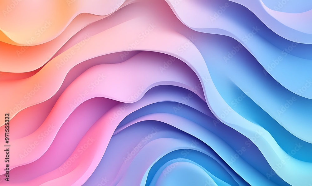 abstract background with paper waves, modern wallpaper with pink blue violet abstract background with paper waves, modern wallpaper with pink blue violet