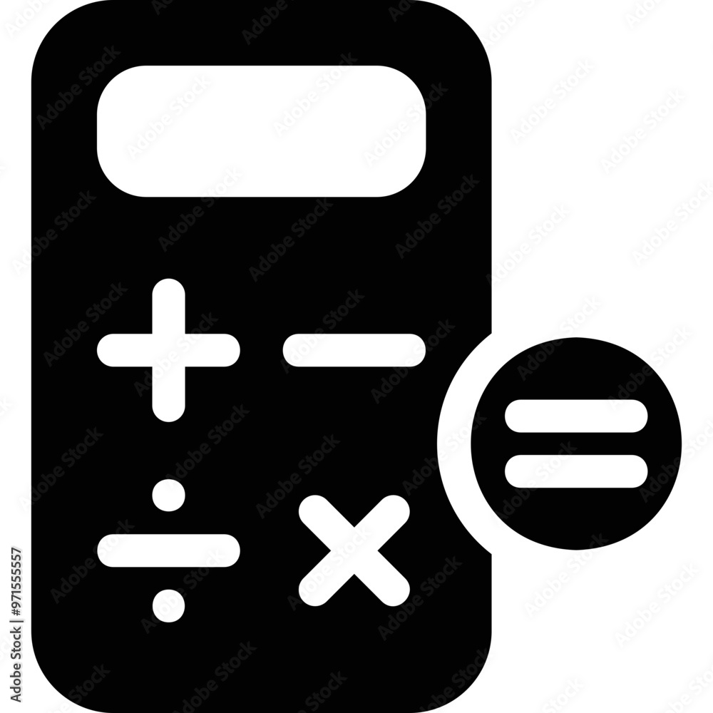 Obraz premium Simple vector icon calculator