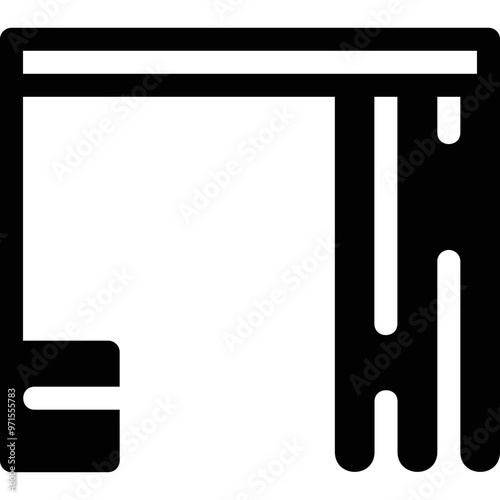 Simple vector icon fitting room