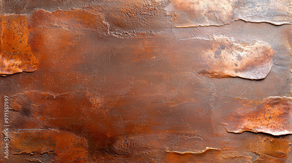 Antique copper transitioning into rich brown, with a weathered texture and vintage burnishing effect Antique copper transitioning into rich brown, with a weathered texture and vintage burnishing effect