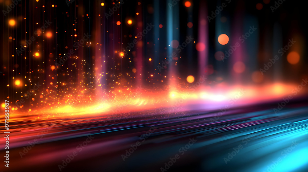 Abstract digital art with vibrant colors and glowing effects, creating a dynamic visual experience. Abstract digital art with vibrant colors and glowing effects, creating a dynamic visual experience.