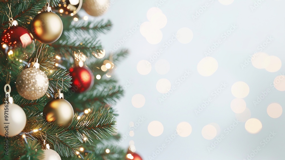 Close-Up Christmas Tree Baubles Close-Up Christmas Tree Baubles
