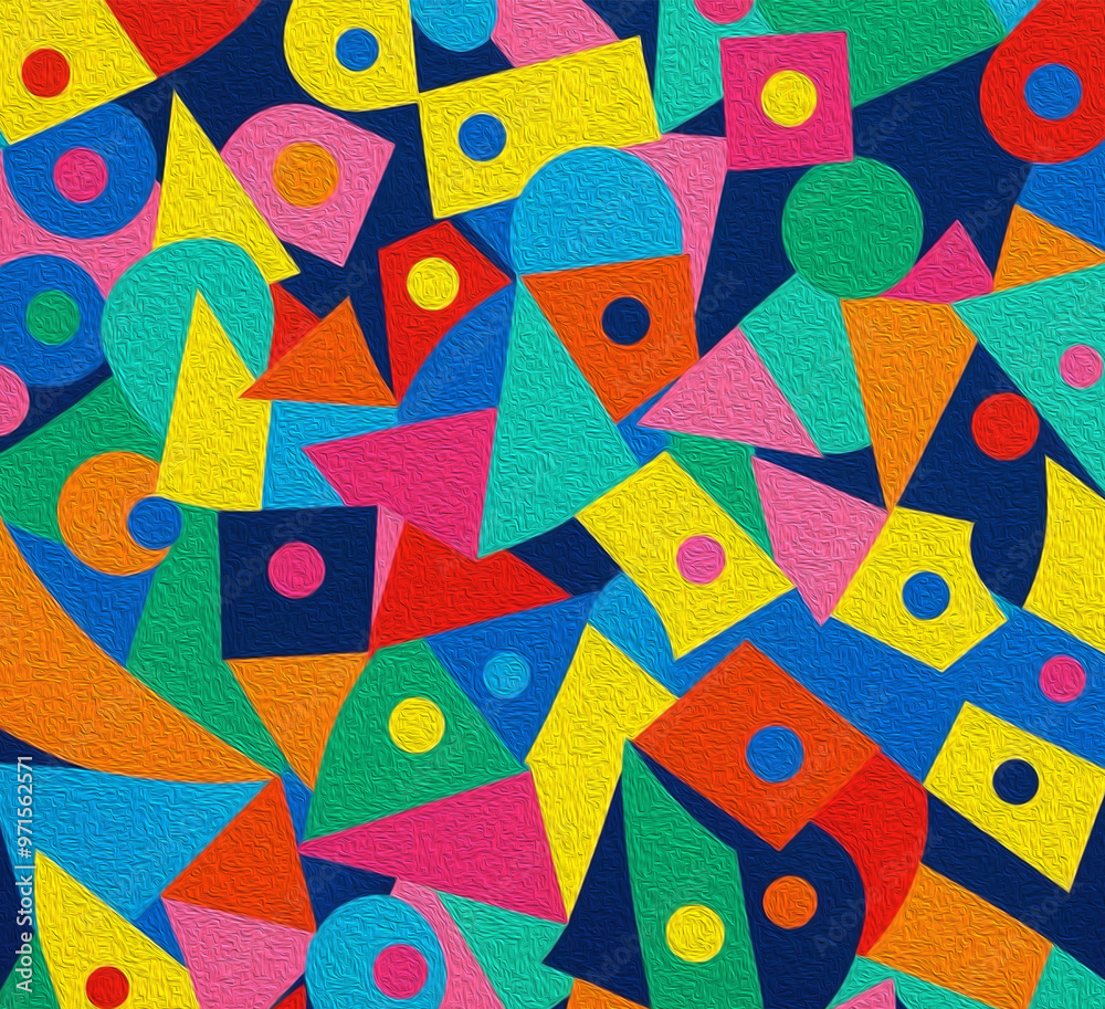 Irregular shapes. Fashionable abstract background painted with oil paint.