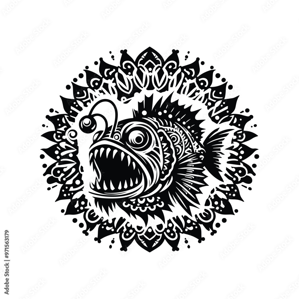 Anglerfish in bohemian Anglerfish in bohemian