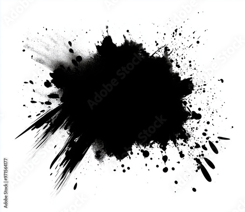 Wallpaper Mural black splat background Torontodigital.ca